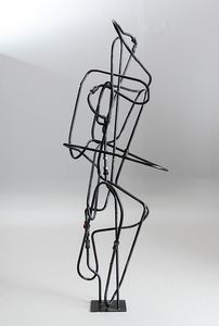 "Never ending Flow", 2021, Andreas Brüggemann, Upcyclingskulptur aus Heizungsrohren
